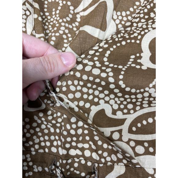 Roxy Womens Size M Boho V-Neck Flowy Sleeves Top Floral Swirl y2k - Picture 3 of 12